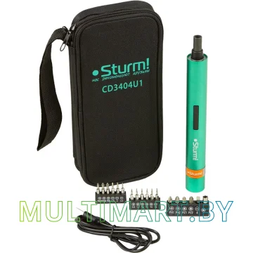 Электроотвертка Sturm CD3404U1 (оснастка, сумка)